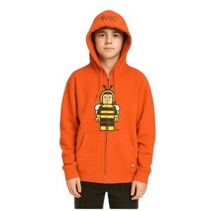 K-pop Bee Lego Man Orange Hoodie Sweatshirt